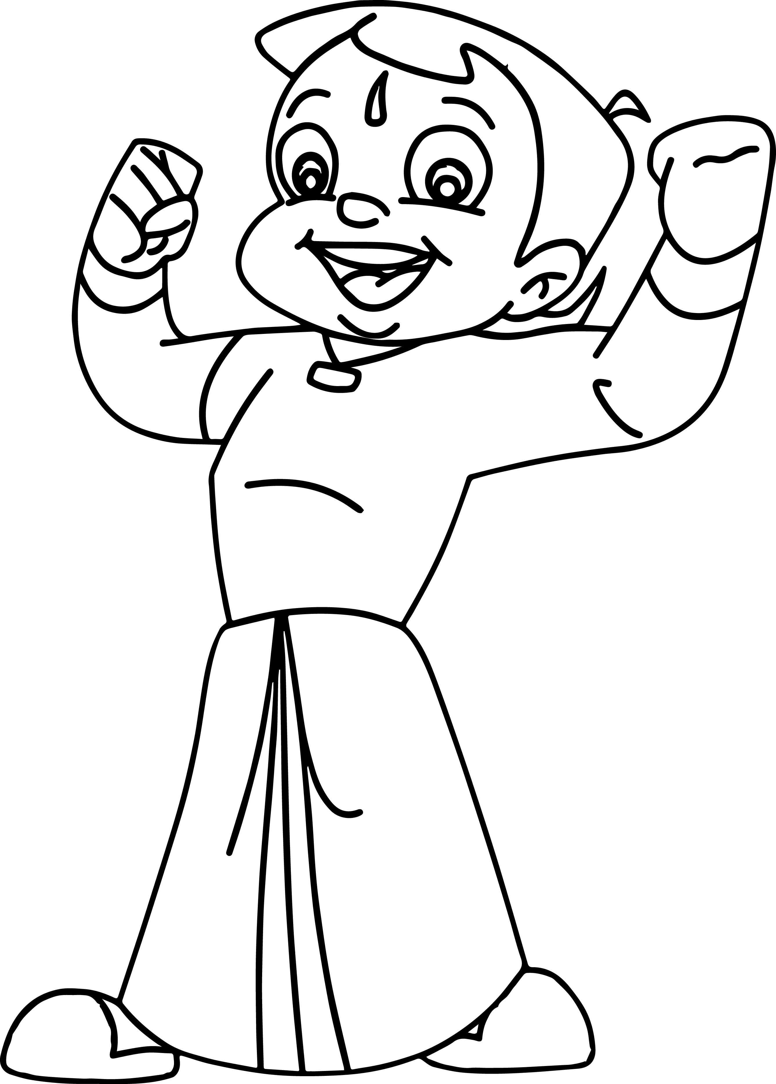 Chota Bheem - Chota Bheem Colouring Pages - HD Wallpaper 