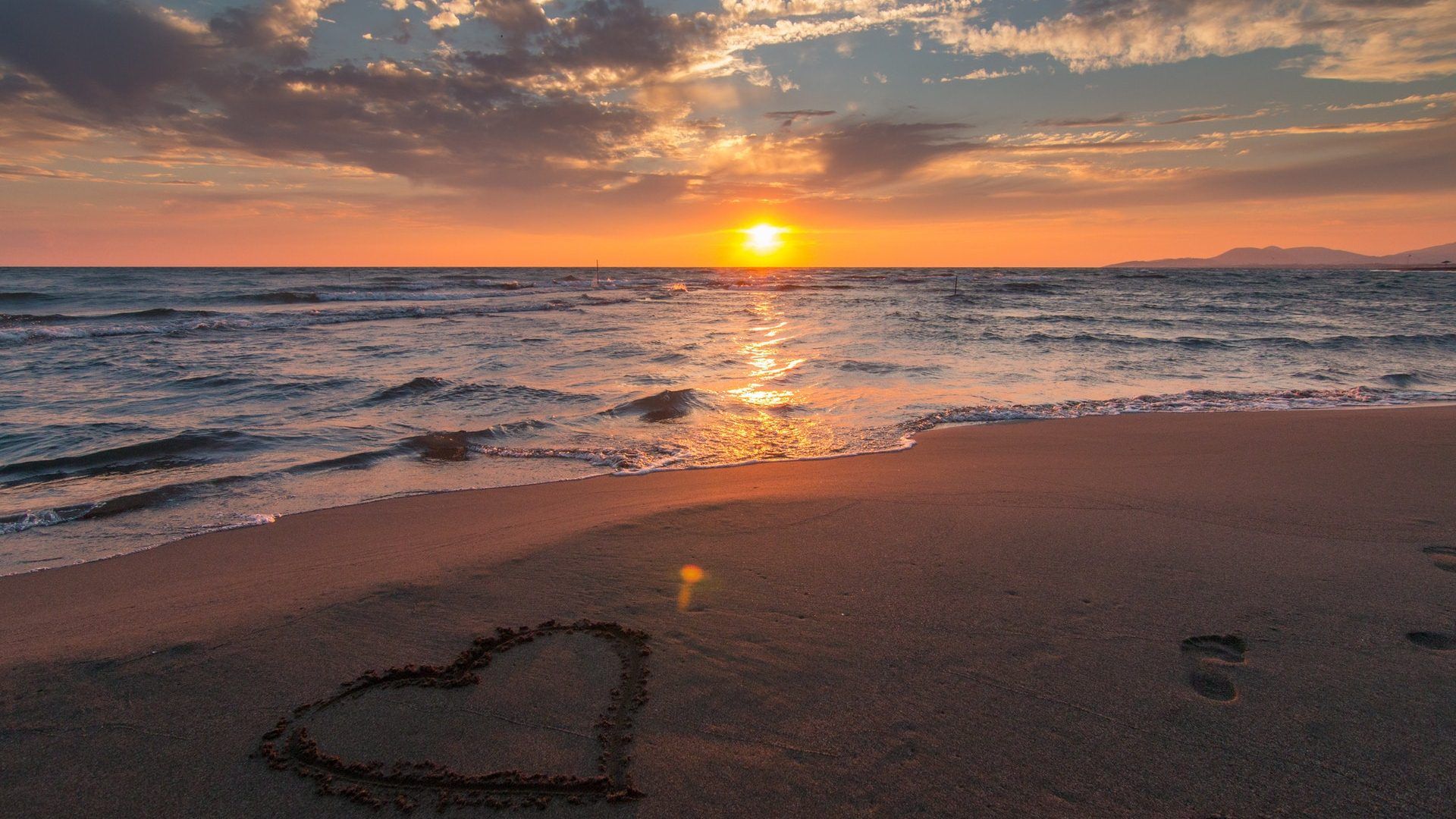 Love Sunset Hd Wallpapers 1080p - Sunset Hd Wallpaper 1080p - HD Wallpaper 