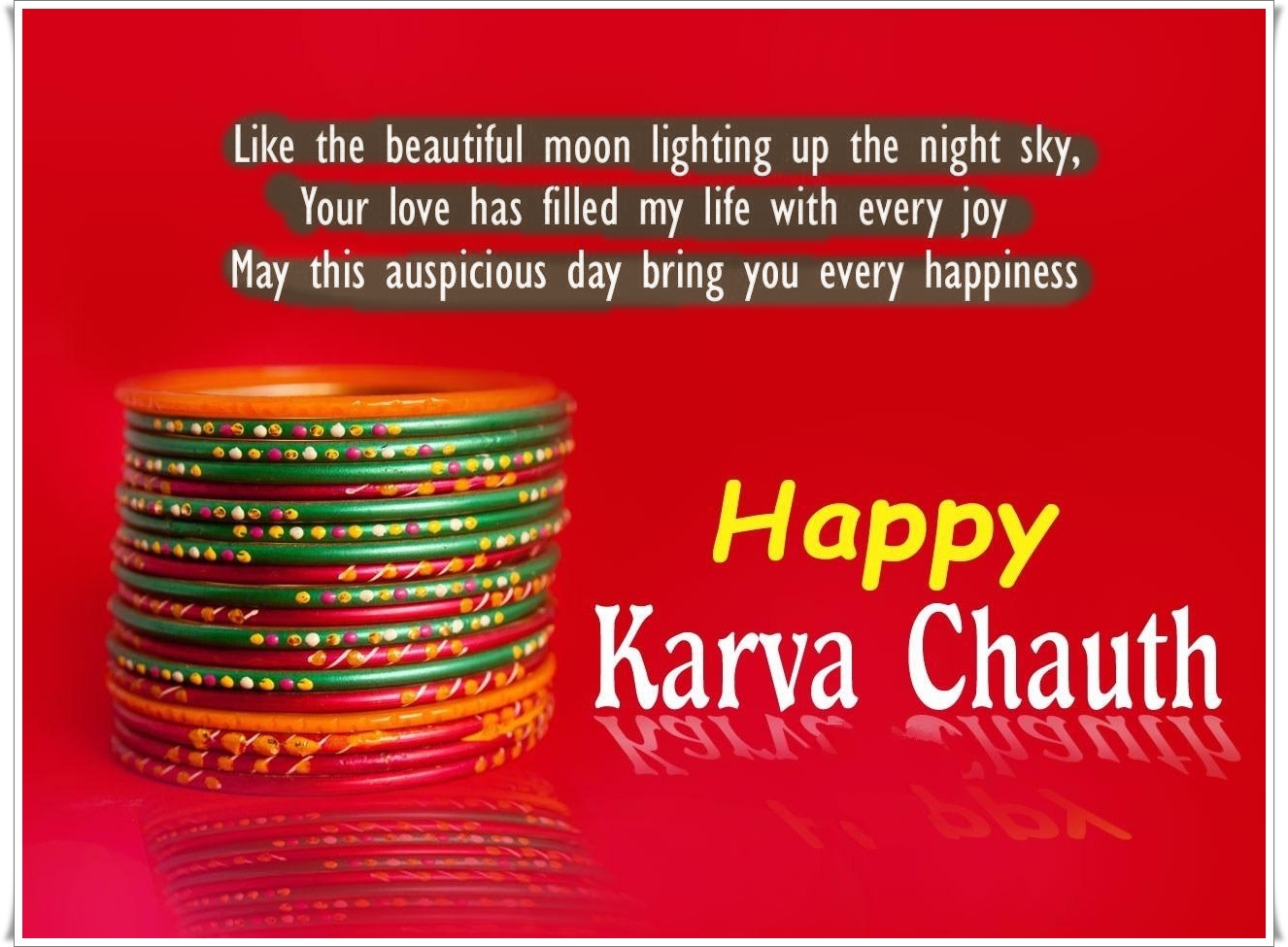 Karva Chauth Greetings Images - Bangle - HD Wallpaper 