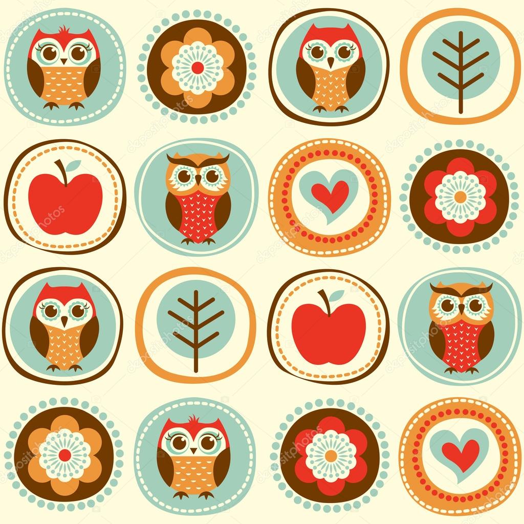 Owl Cartoon - HD Wallpaper 