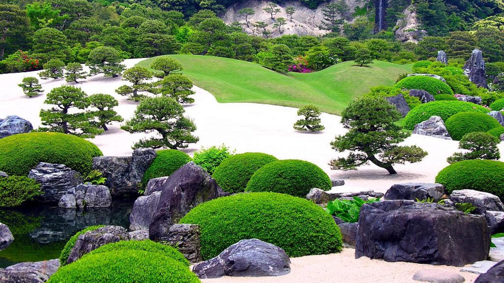 Zen Garden Wallpaper - Adachi Museum Of Art - HD Wallpaper 