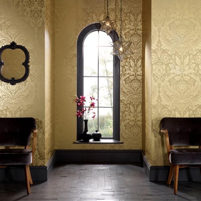 Gold Damask Wallpaper Living Room 700x700 Wallpaper teahub.io