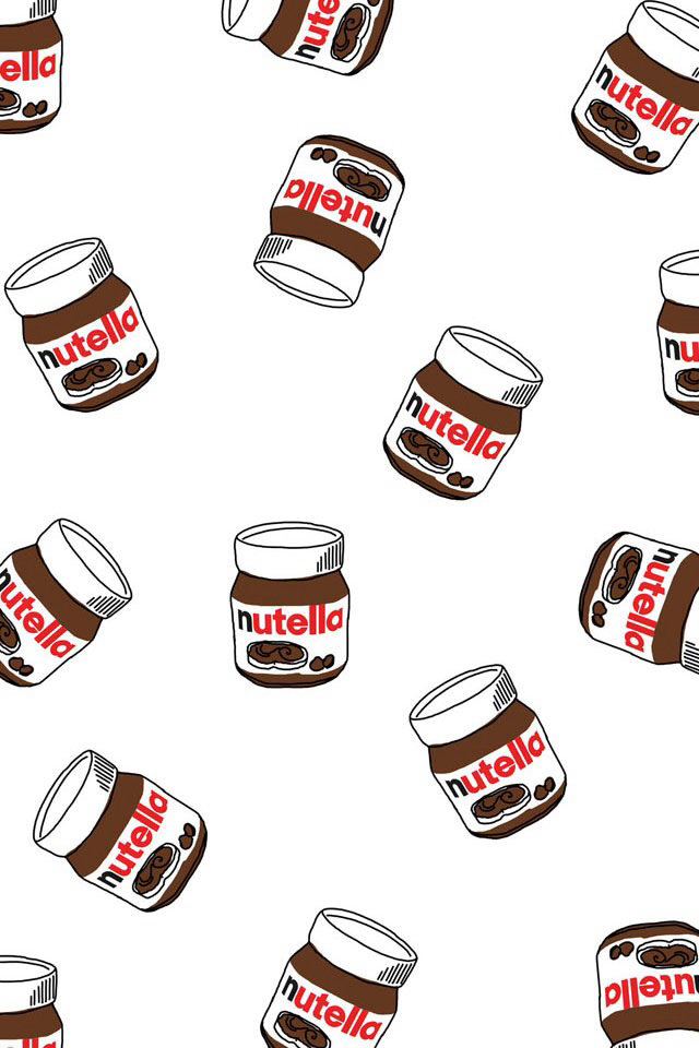 Nutella, Wallpaper, And Chocolate Image - Cute Backgrounds - HD Wallpaper 
