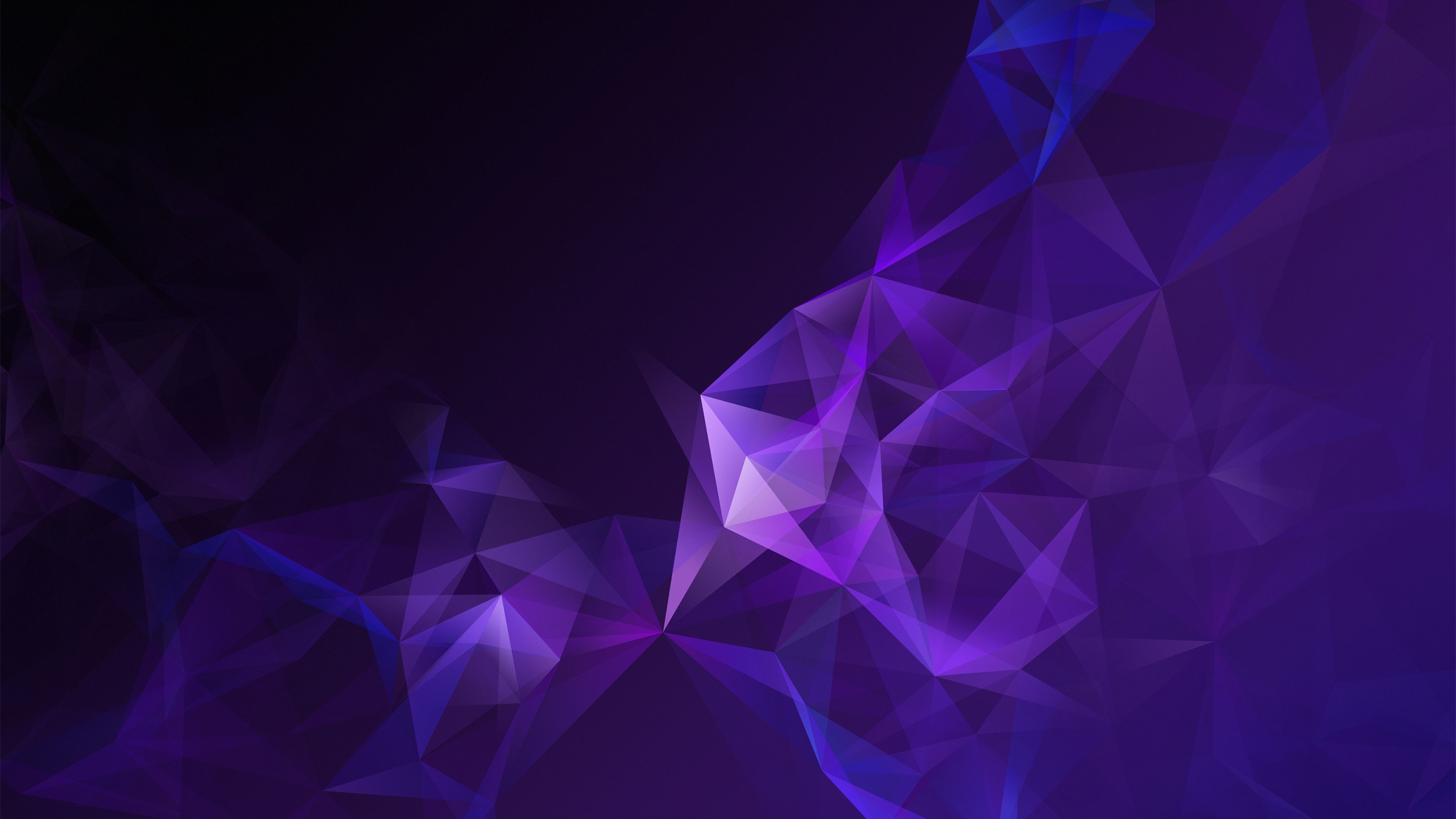 Purple Triangles, Low Poly, Geometric, Smoke - S9 Theme - HD Wallpaper 