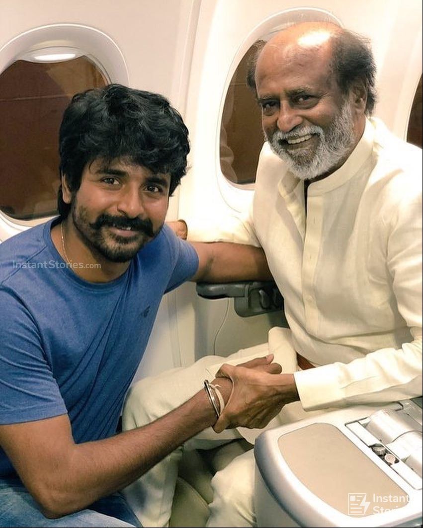 Sivakarthikeyan Latest Hot Hd Photos/wallpapers (11938) - Sivakarthikeyan With Rajinikanth - HD Wallpaper 