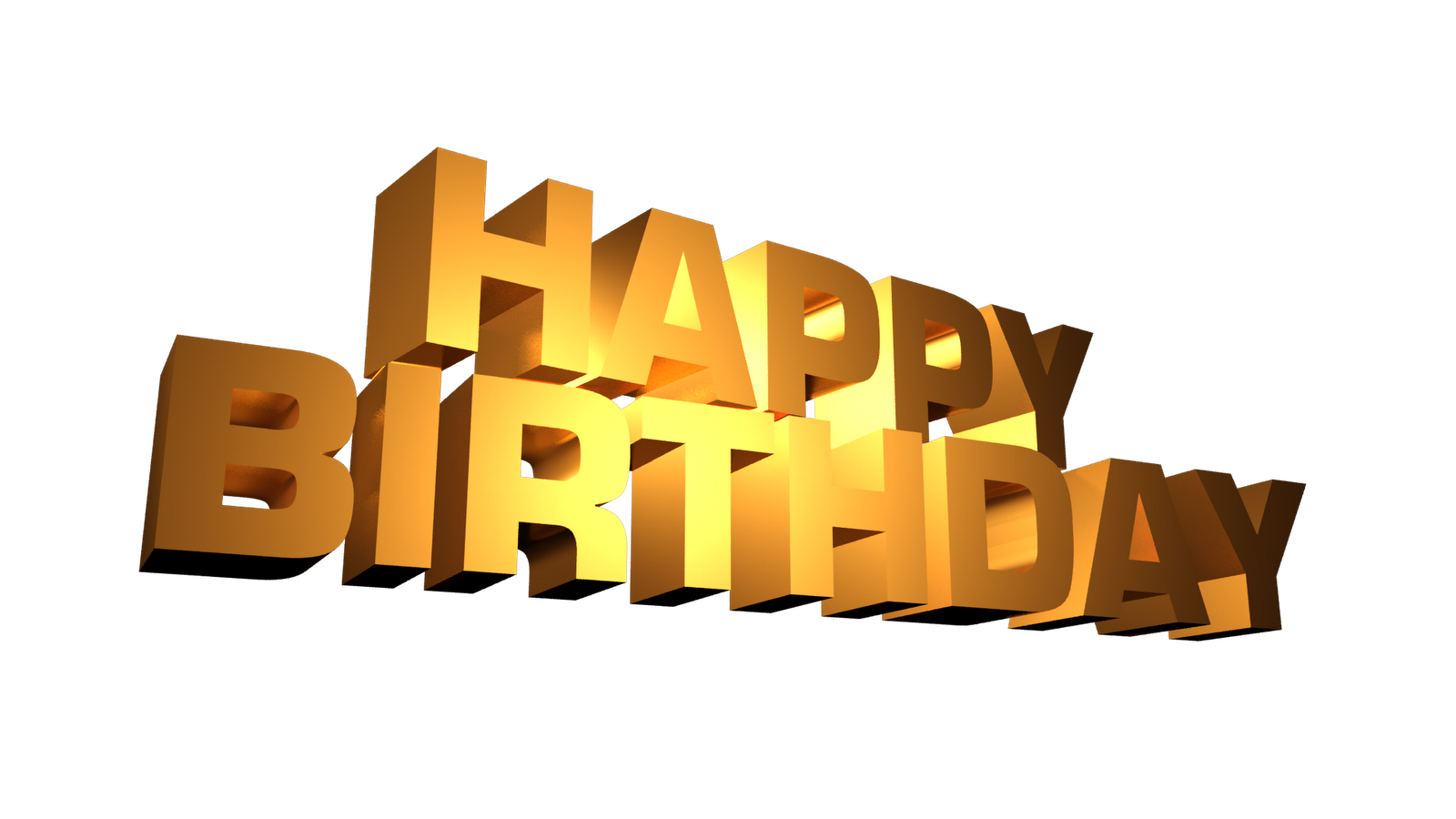 Background Happy Birthday Transparent - Transparent Background Happy Birthday Gold Png - HD Wallpaper 