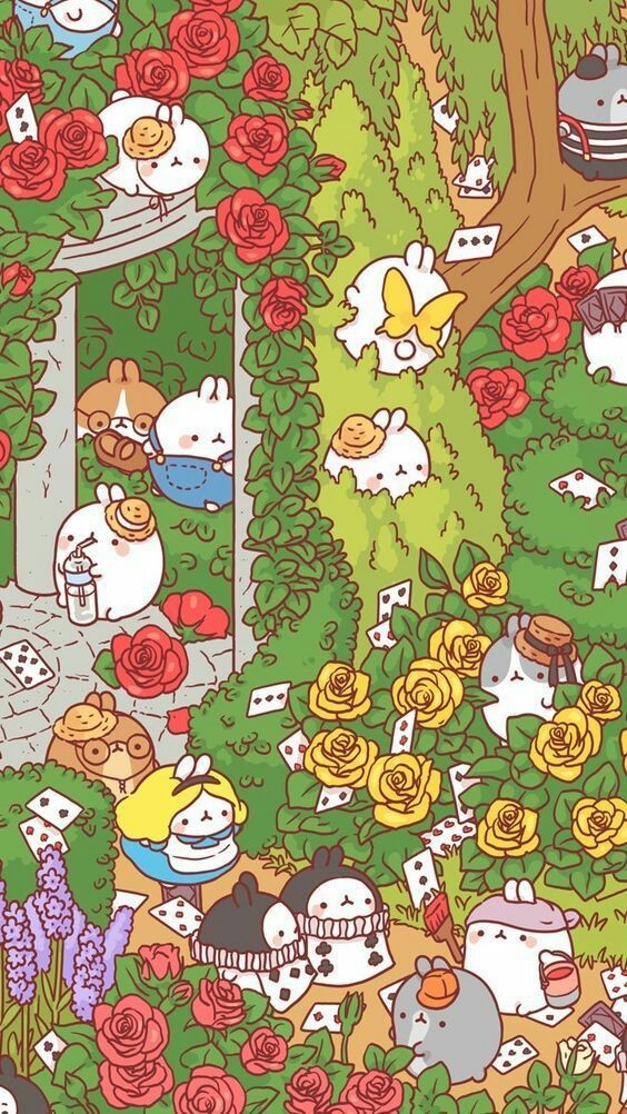 Image - Molang Alice In Wonderland - HD Wallpaper 