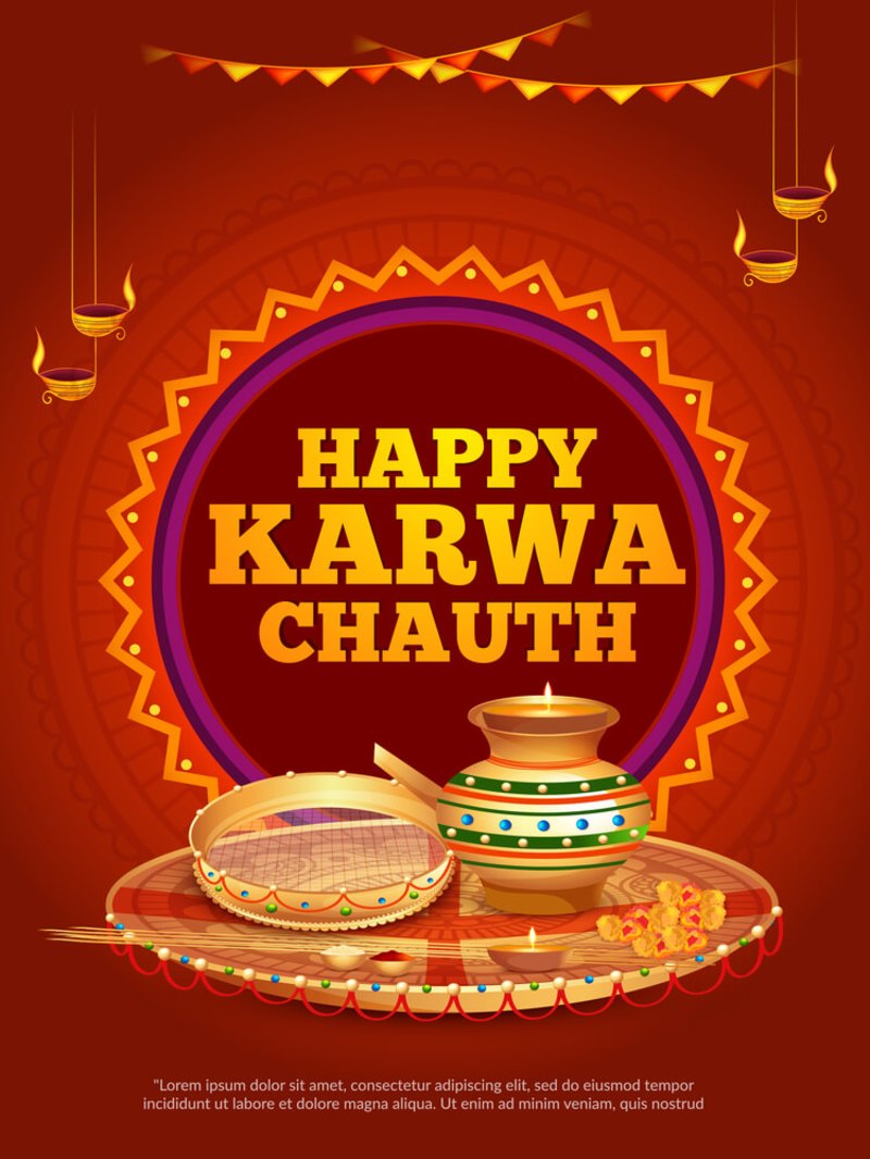 Happy Karva Chauth Wishes - HD Wallpaper 