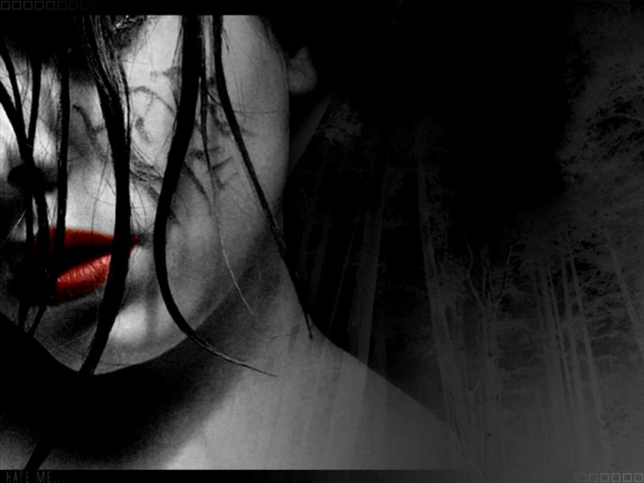 Gothic Wallpaper And Background Image Id27286 - Sad Girl I Hate Love - HD Wallpaper 