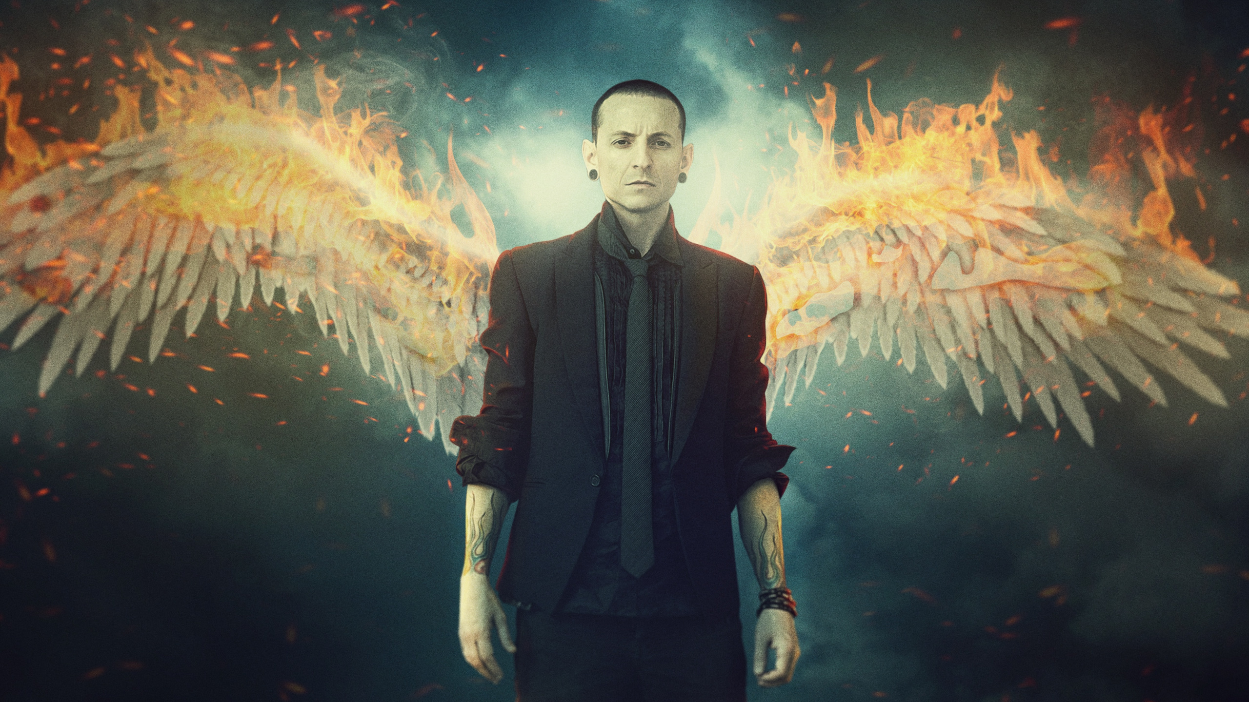 Chester Bennington Linkin Park Art - HD Wallpaper 