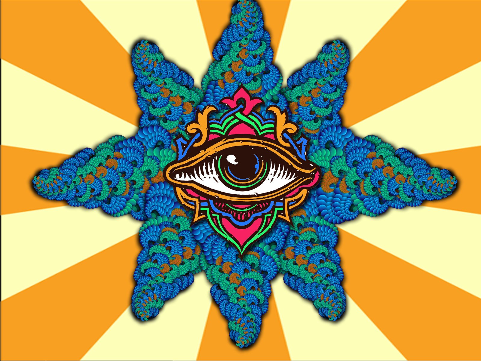 Psychedelic Trippy Eye - HD Wallpaper 