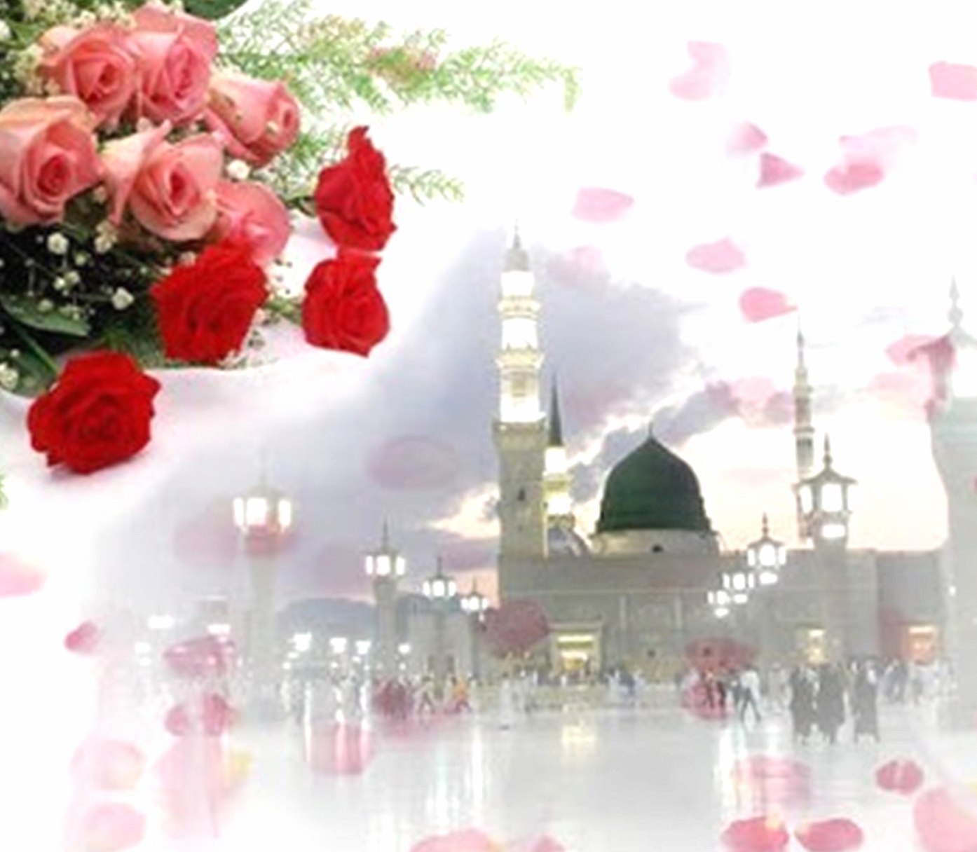 Happy12 Rabiul Awal Wallpapers Hd Quality - Al-masjid Al-nabawi - HD Wallpaper 