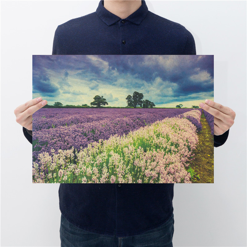 Provence Lavender Vintage Vellum Poster Decoration - Popular Screensavers Free - HD Wallpaper 