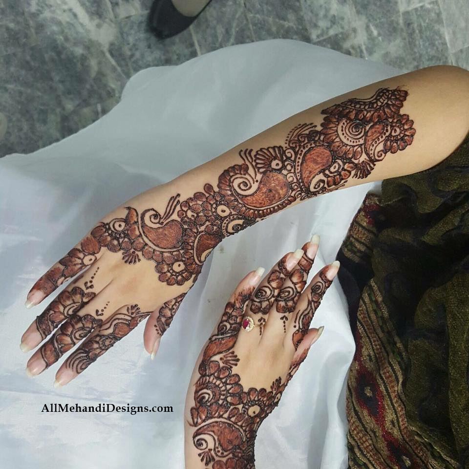 Bridal Mehndi Designs, Dulhan Mehandi Designs Images, - Arabic Mehndi Design Bridal Simple - HD Wallpaper 