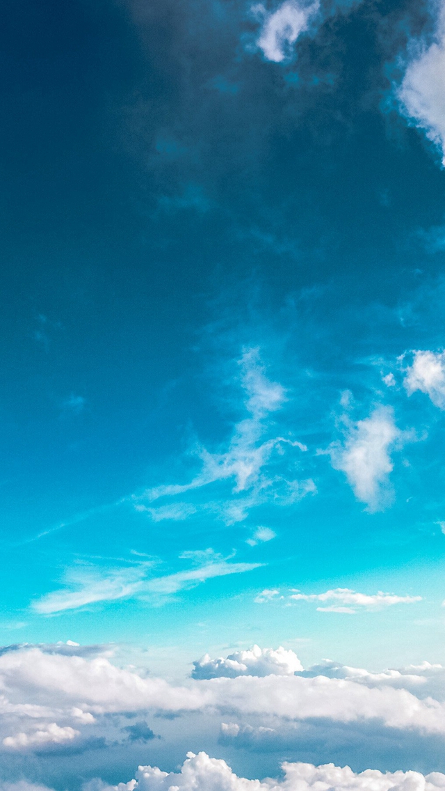Sky Cloud Fly Blue Summer Sunny Iphone Wallpaper - Blue Sky Wallpaper Iphone Xs Max - HD Wallpaper 
