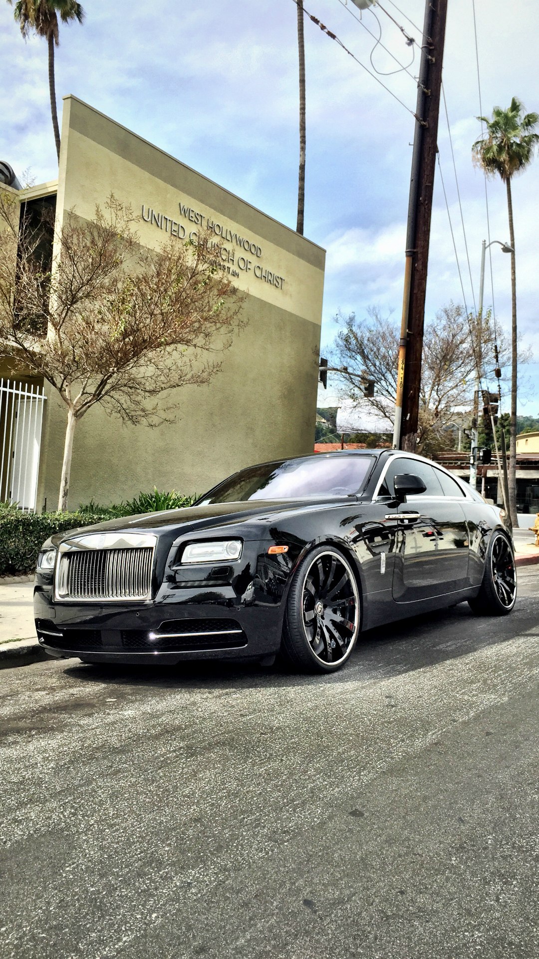 Rolls Royce Phantom Black Luxury Sportcar - Rolls Royce Wraith Wallpaper Phone - HD Wallpaper 