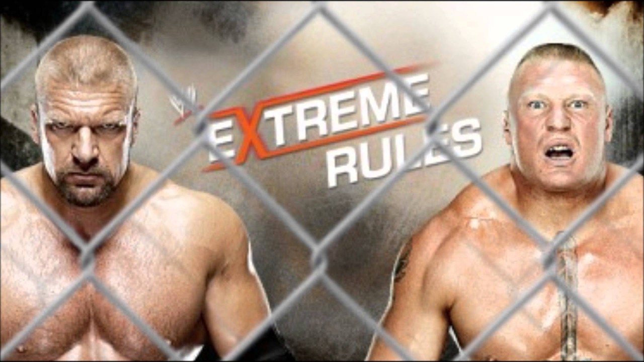 Wwe Superstars Broke Lanser Triple H Hd Wallpaper - Wwe Extreme Rules 2013 Brock Lesnar V Triple H - HD Wallpaper 