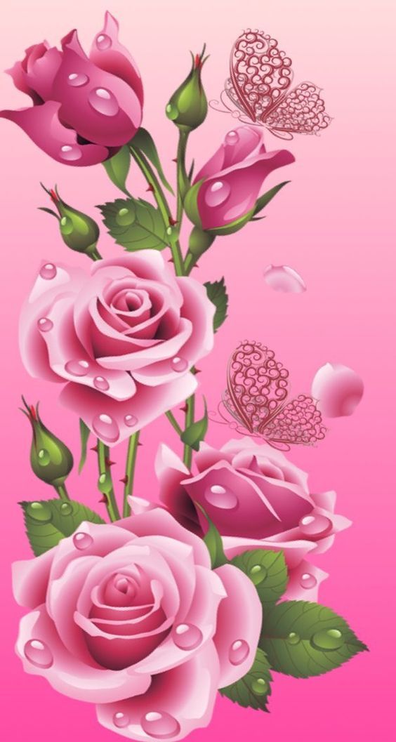 Pink Flower Wallpaper Iphone - HD Wallpaper 