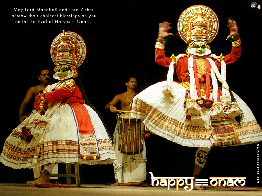 Onam - Quotes On Kathakali Dance - HD Wallpaper 