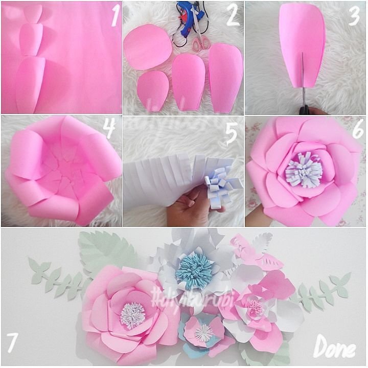 Cara Membuat Paper Flower - HD Wallpaper 