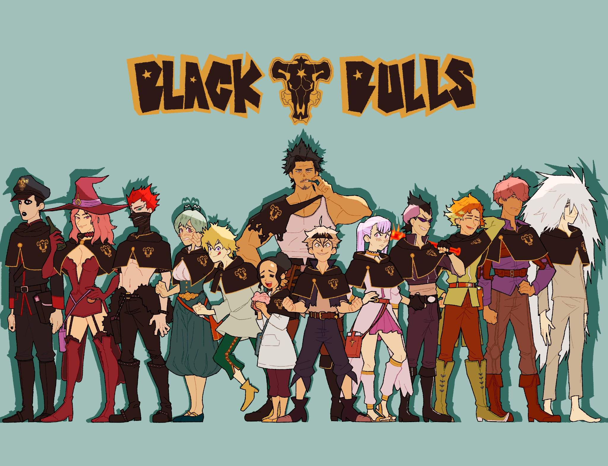 Black Clover Black Bull Team - HD Wallpaper 