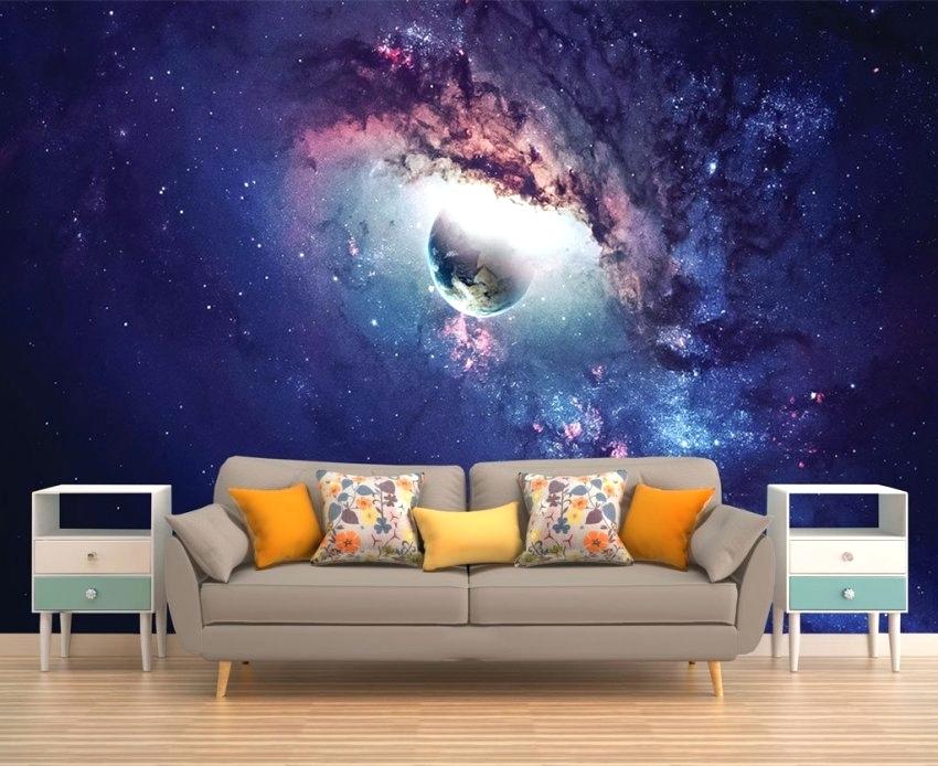 Universe Wallpaper For Bedroom - Wall Decal - HD Wallpaper 