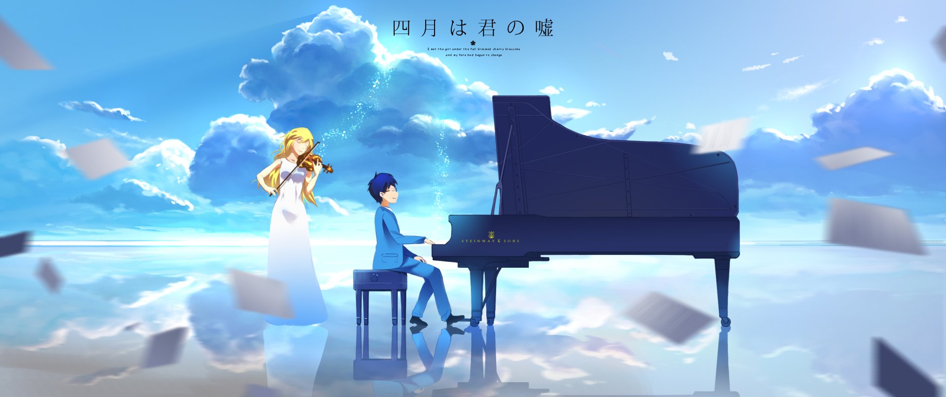 Your Lie In April Pc Background - HD Wallpaper 