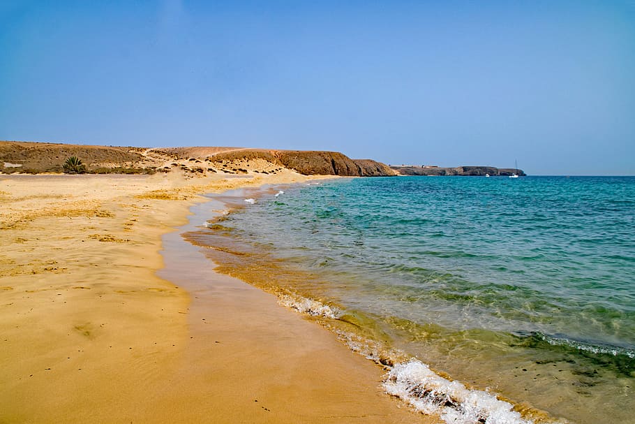 Playa Mujeres Lanzarote - HD Wallpaper 