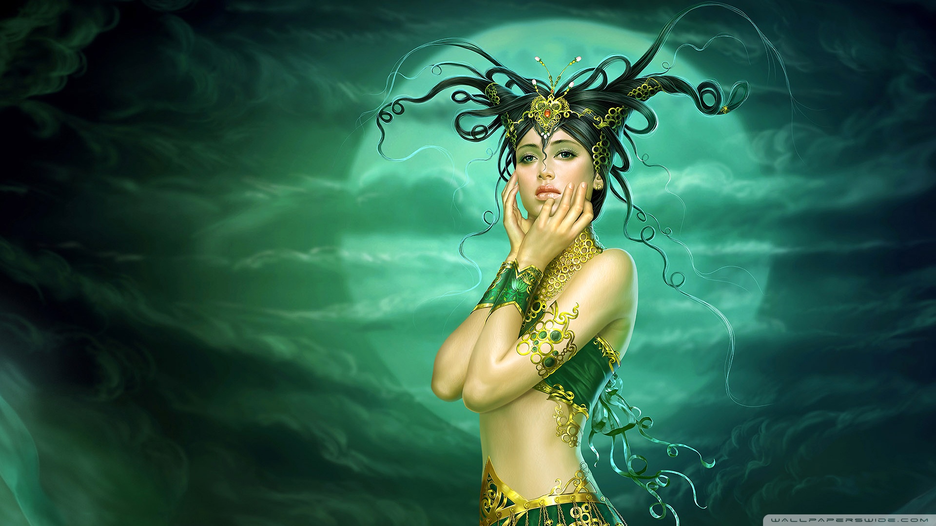 Fantasy Art Women - HD Wallpaper 