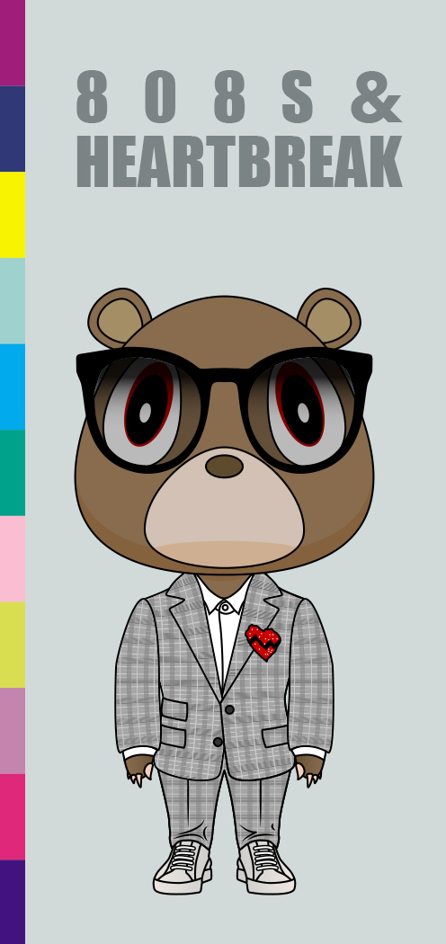 Kanye West 808's And Heartbreak Bear - HD Wallpaper 