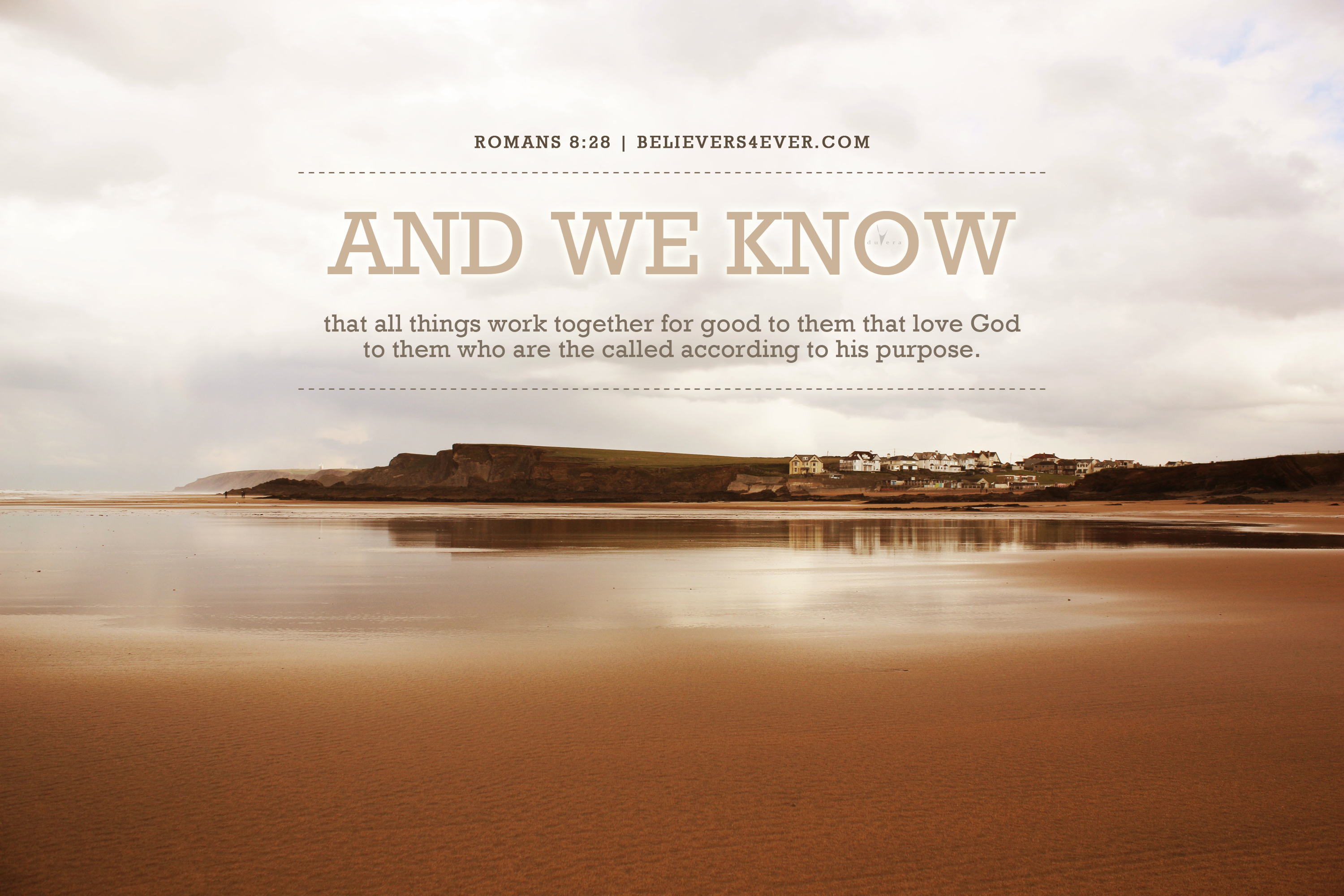 All Things Work Together For Good Hd Desktop Wallpaper - Romans 8 28 Desktop - HD Wallpaper 