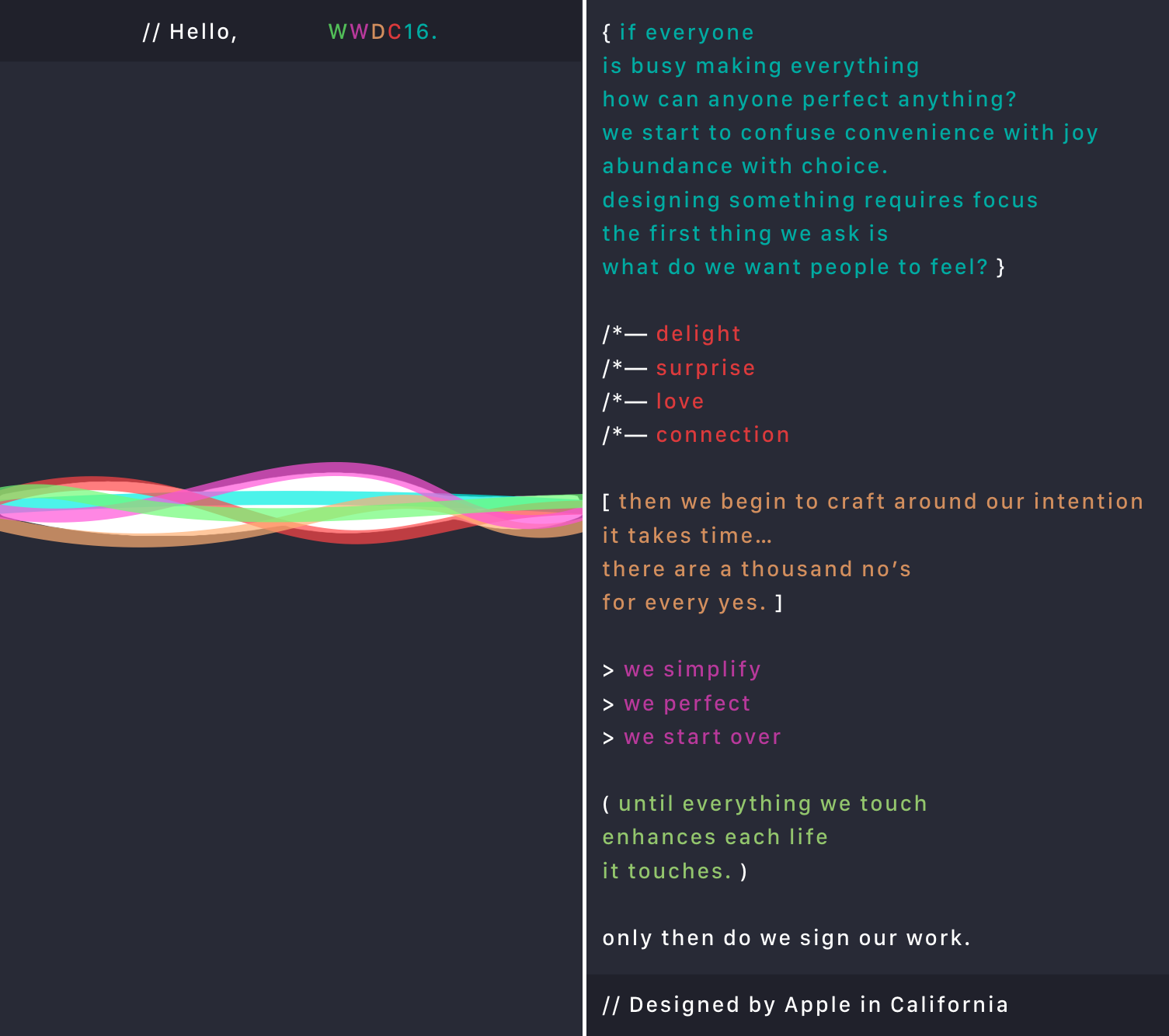 Wwdc 2016 Code Theme - HD Wallpaper 