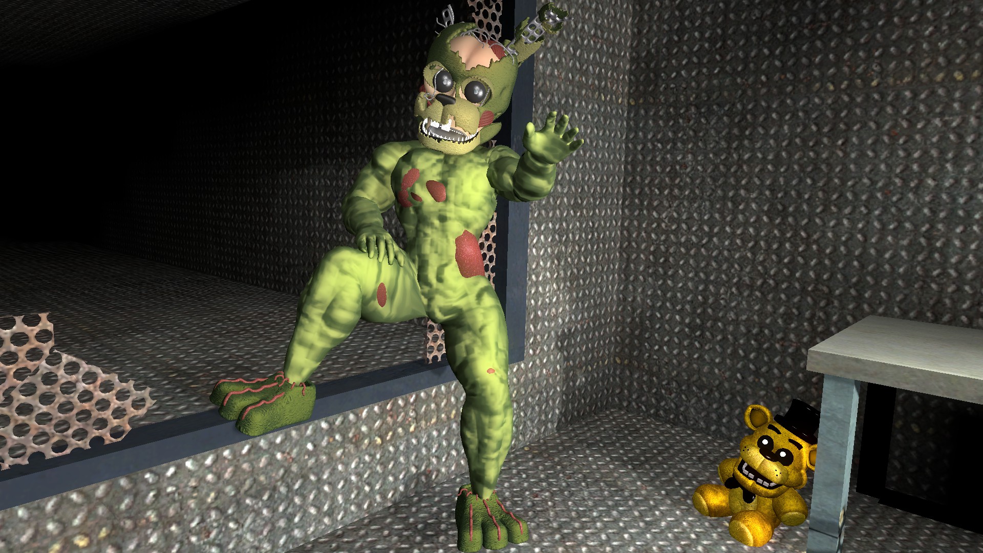 Muscle Springtrap/william Afton - William Afton Is Springtrap - HD Wallpaper 