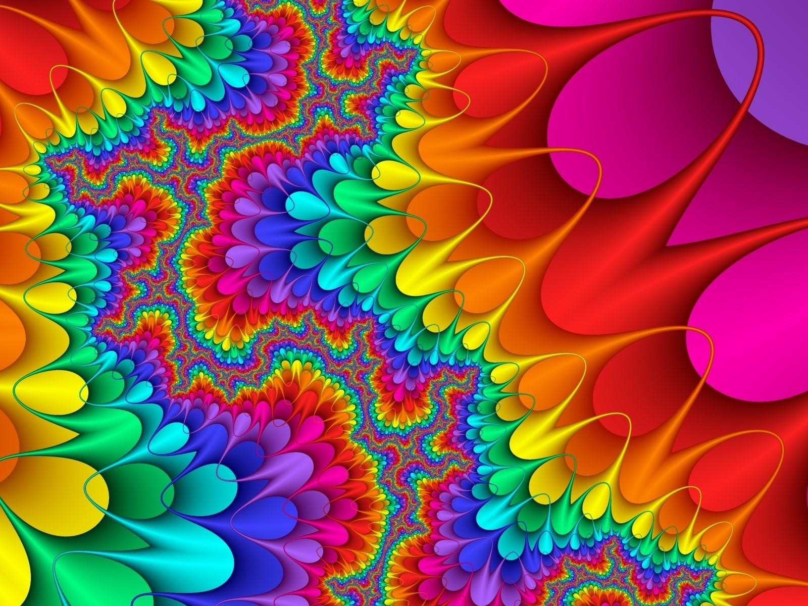 High Quality Wallpapers - Rainbow Colors Design - HD Wallpaper 