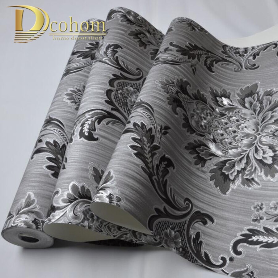 Good Quality Modern 3d Damask Wallpaper For Walls Vinyl - Bed Sheet - HD Wallpaper 