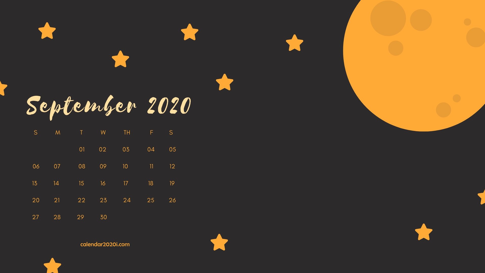 2020 Calendar Hd Wallpaper - Laptop Wallpaper September 2019 Calendar - HD Wallpaper 