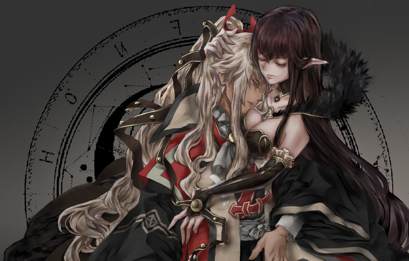 Photo Wallpaper Girl, Cleavage, Boobs, Anime, Hug, - Assassin Hd Wallpaper Fate Apocrypha - HD Wallpaper 