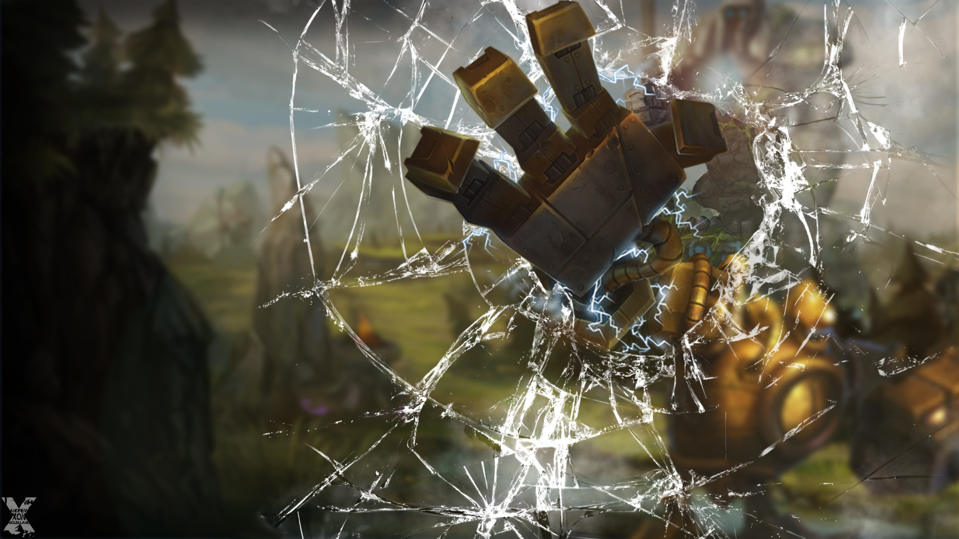 League Of Legends Wallpaper Blitzcrank - HD Wallpaper 