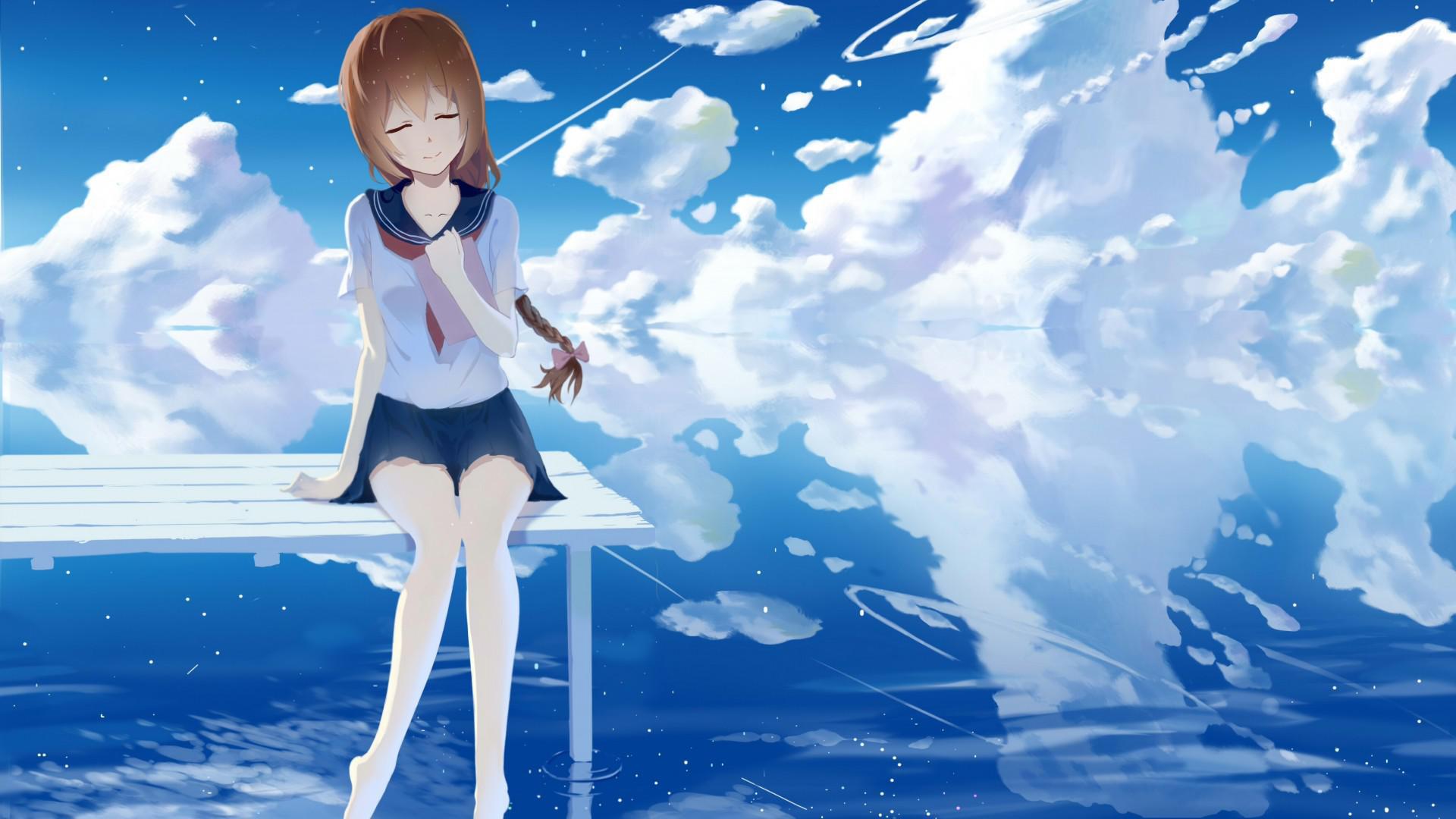 Poetry And Dream Girl, Good-looking Anime - Hình Nền Máy Tính Anime Hd - HD Wallpaper 