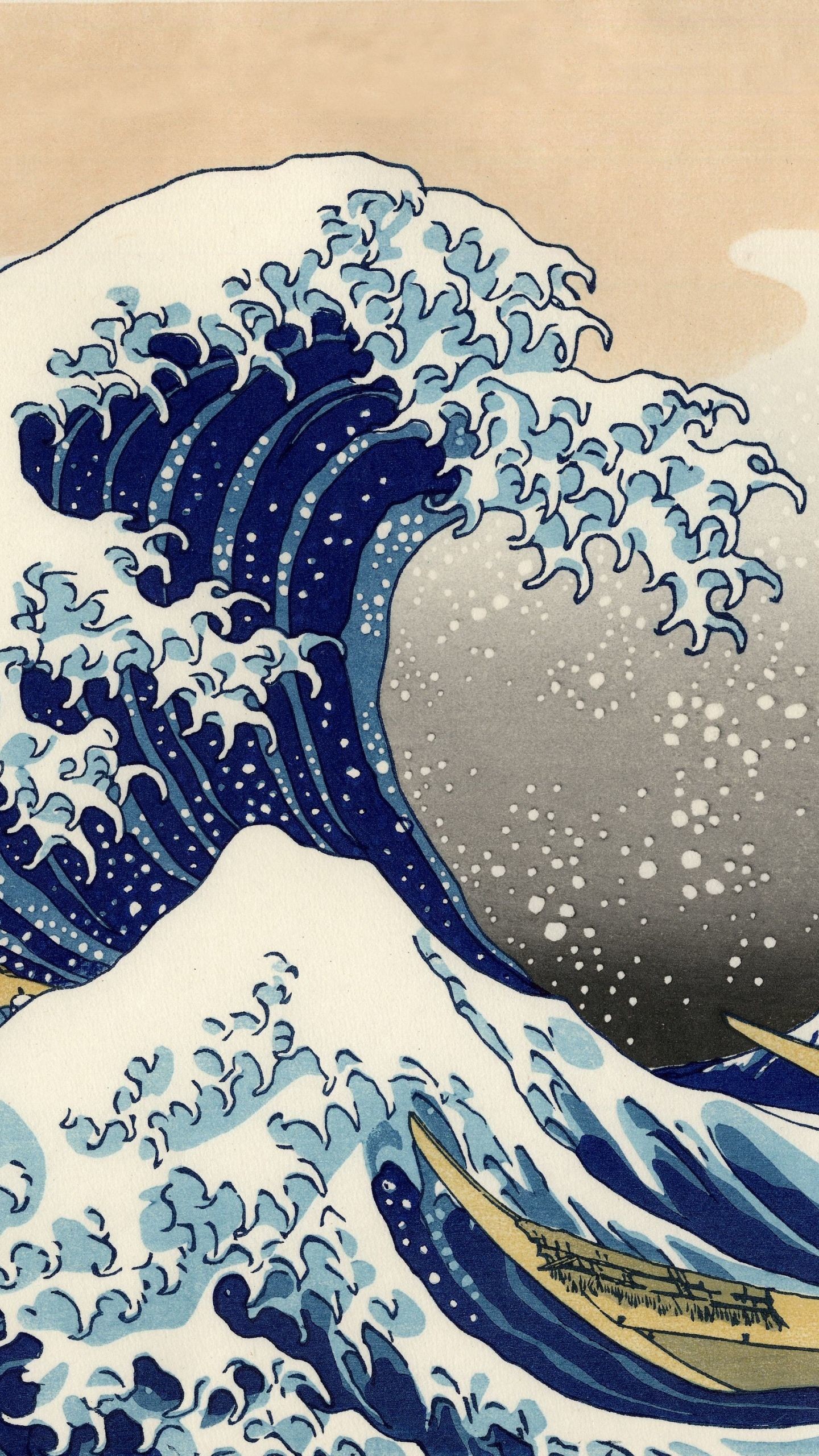 Download This Wallpaper - Great Wave Off Kanagawa Wallpaper Phone - HD Wallpaper 