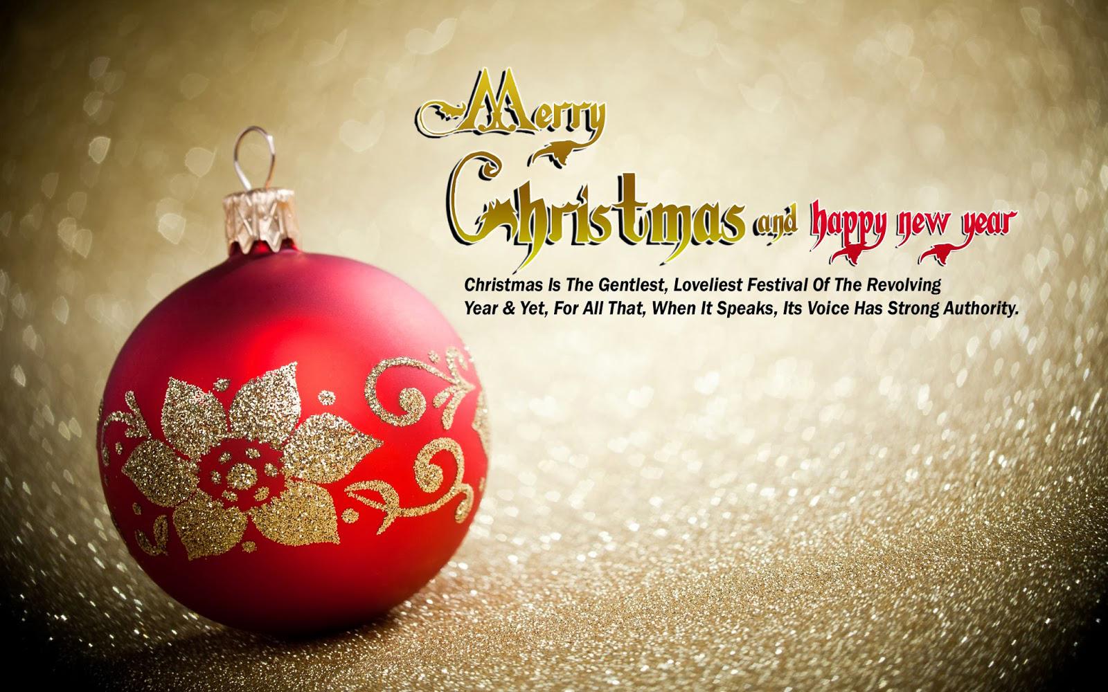 Beautiful Merry Christmas And Happy New Year - HD Wallpaper 