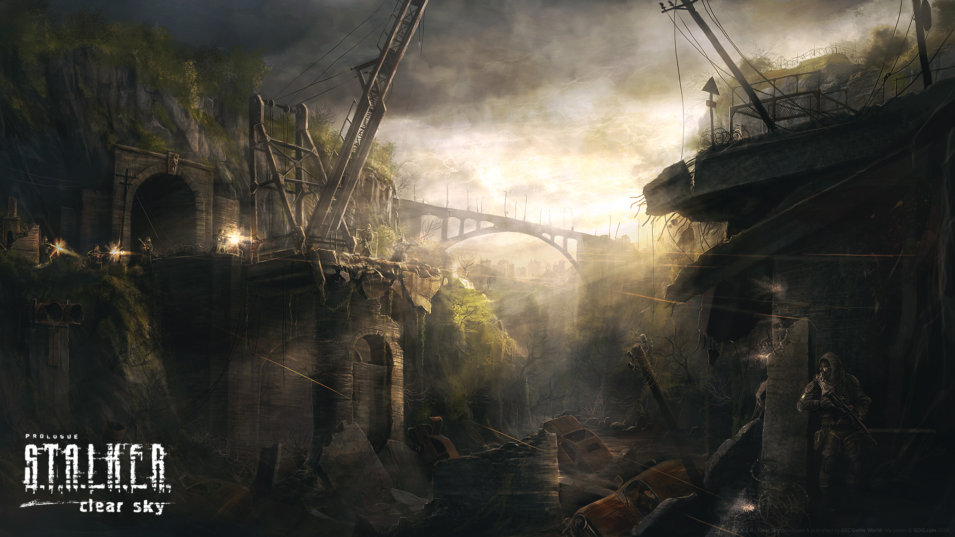 Stalker Clear Sky Bridge - HD Wallpaper 