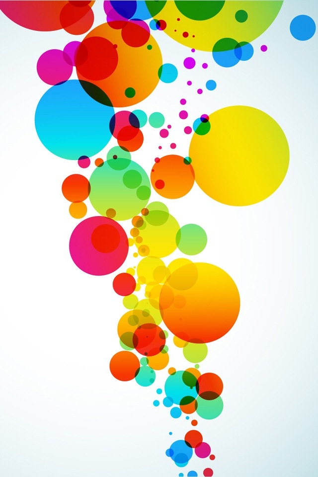 Colorful Abstract Dots Iphone Hd Wallpaper Free Beautiful - Hd Wallpaper For Mobile Colorful - HD Wallpaper 