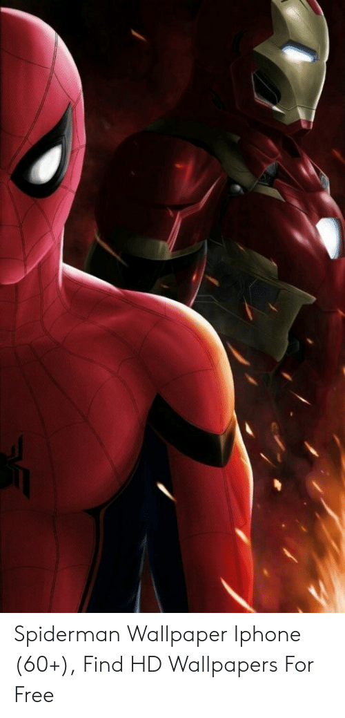 Iphone, Free, And Spiderman - Best Iron Man And Spiderman - HD Wallpaper 