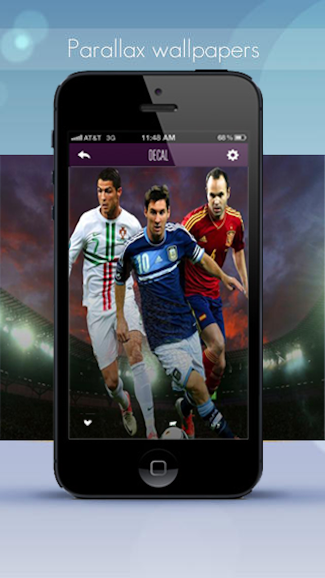 Football On Iphone Screen - HD Wallpaper 