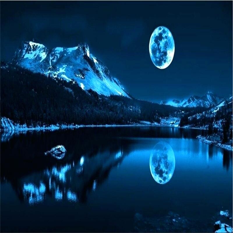 World At Night Wallpaper World Of Warcraft Wallpaper - Tapestry Moon And Mountain - HD Wallpaper 