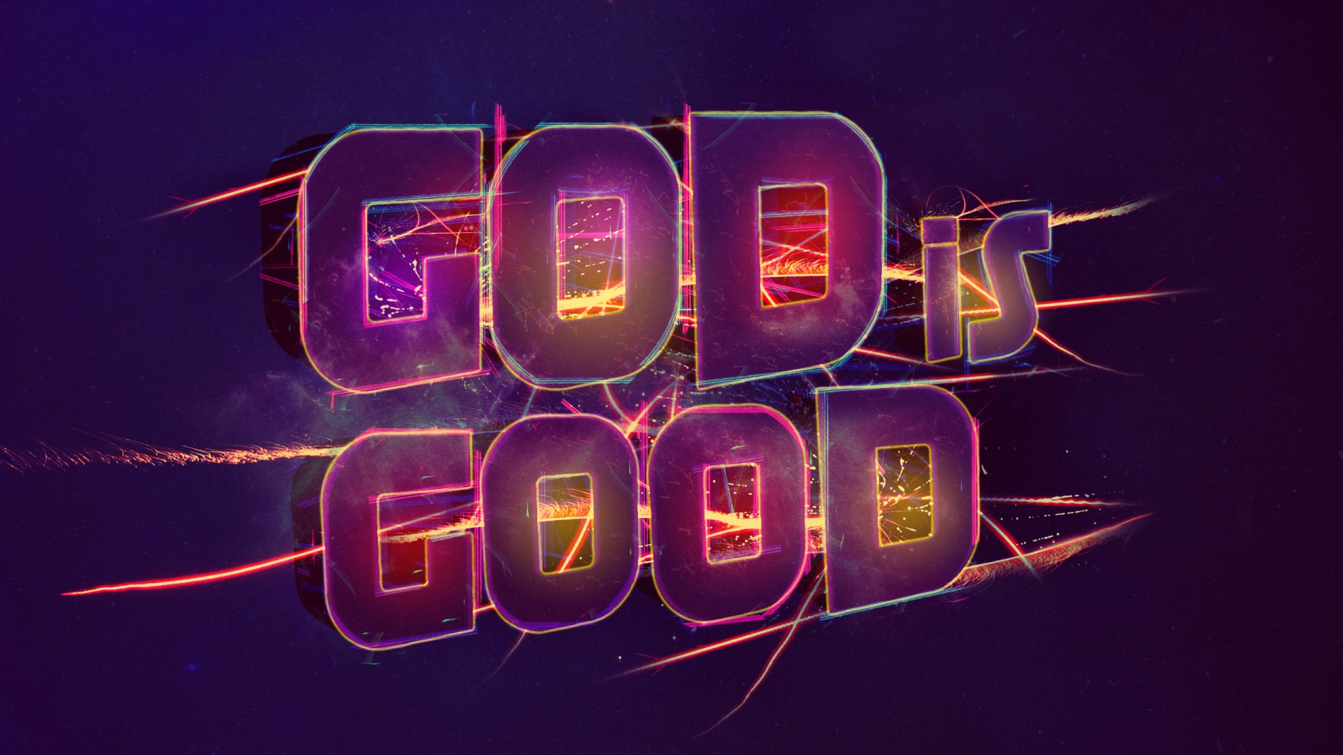 God Is Good - Neon - HD Wallpaper 