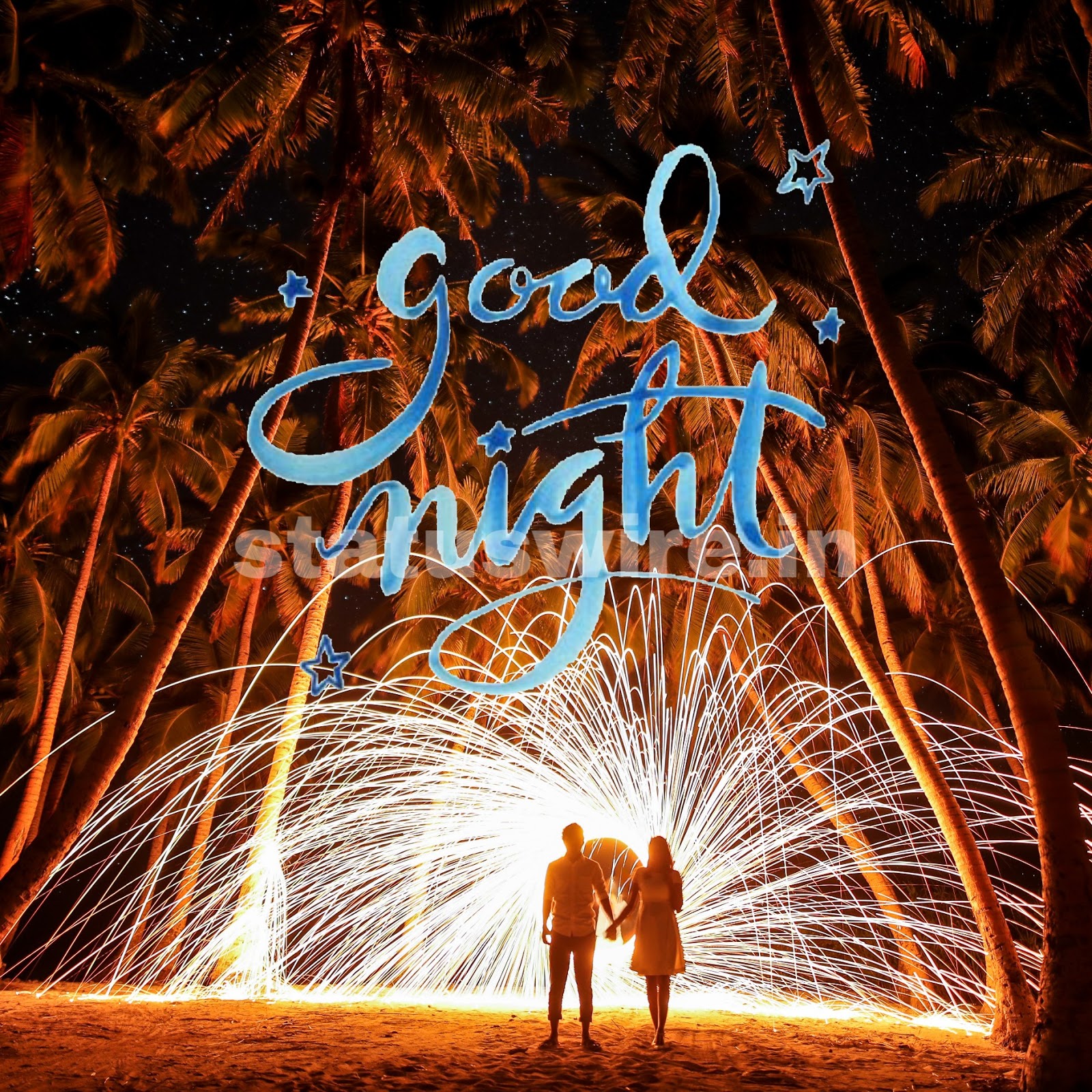 Good Night Wallpaper - Steel Wool Couple - HD Wallpaper 