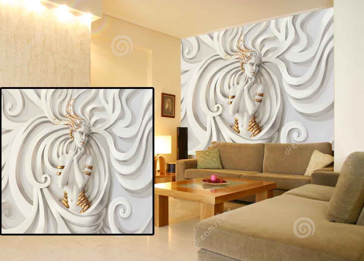 3d Mural Wallpapers - Ceiling Fan With Spotlight - HD Wallpaper 