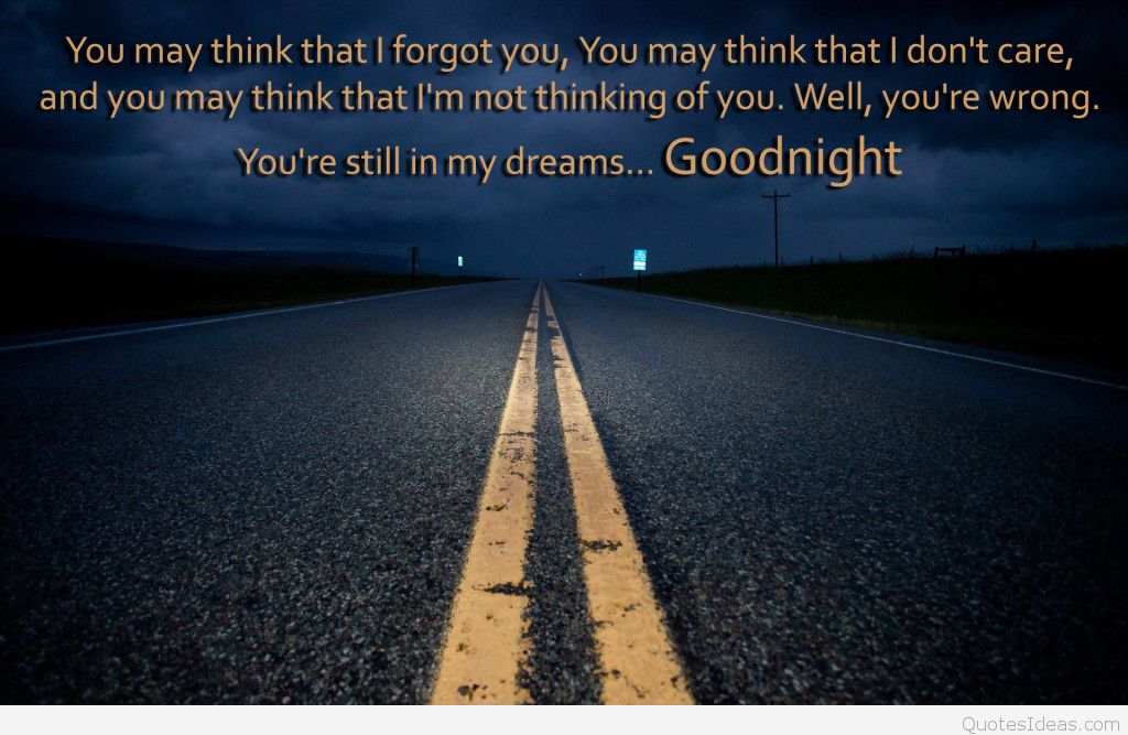 Beautiful Wallpaper Of Good Night With Quotes - Carretera Sola De Noche - HD Wallpaper 